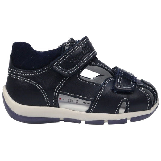 Stylish and versatile SUPERFIT Halbsandale 143-80 in navy color, perfect for summer outings and casual wear