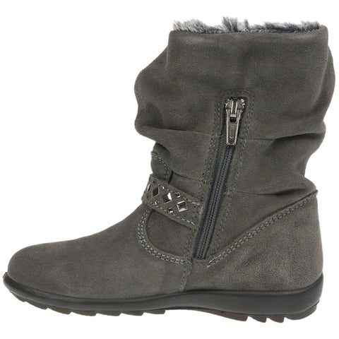 PRIMIGI GORE TEX Stiefel GLOSSY in grau, wasserdichte und glänzende Stiefel für Kinder
