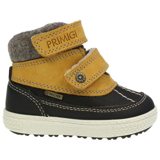 PRIMIGI GORE TEX Knöchelschuh 65430-00 in dark brown and caramel for kids