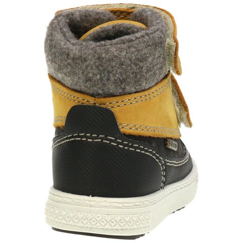 PRIMIGI GORE TEX Knöchelschuh PEPYS 65430-00 - dunkelbraun / caramel, waterproof ankle shoe in dark brown and caramel color