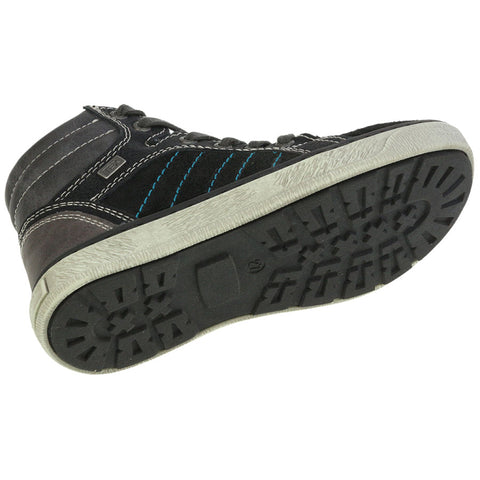 Moderner Knöchelschuh 18360-21 mit grau-schwarzem Design