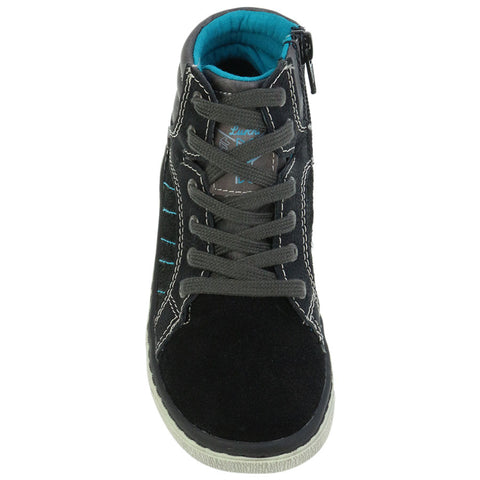 LURCHI Tex Knöchelschuh 18360-21 - grau-schwarz, schräge Ansicht