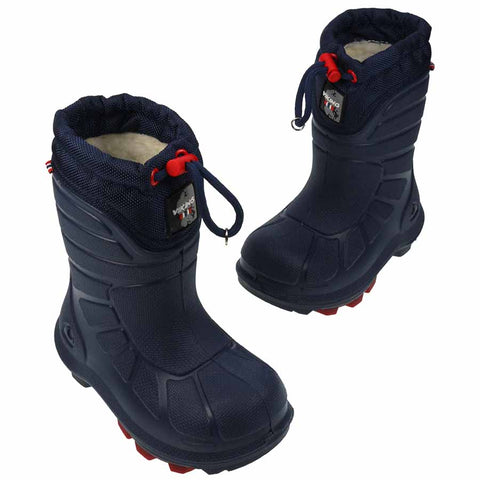 High-performance VIKING Stiefel EXTREME 20 in navy and red, featuring a rugged sole for superior traction, reinforced toe cap, and adjustable lacing for a customized fit