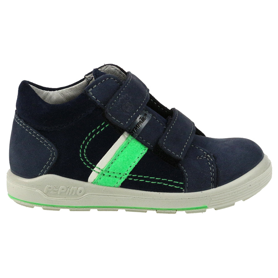 High-quality RICOSTA SYMPA-TEX Knöchelschuh LAIF designed in navy and green colors for kids' comfort and style while playing outdoors