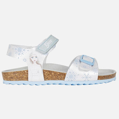 GEOX Sandale ADRIEL J158MC - weiss - Eiskönigin: A white sandal with Eiskönigin design for girls