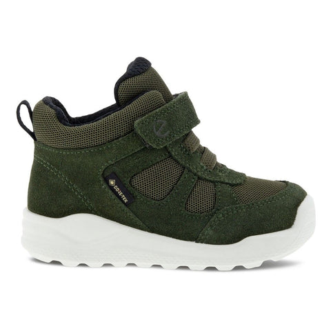 Stylish olive ECCO GORE-TEX ankle boot for urban adventures