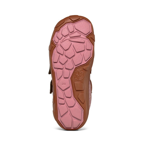  High-quality AFFENZAHN TEX Knöchelschuh HAPPY REH in rost and altrosa, designed for kids with a focus on comfort and durability