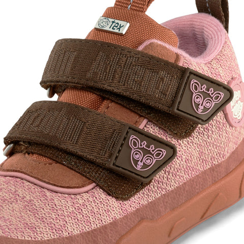 Adorable rust and pink AFFENZAHN TEX Knöchelschuh HAPPY REH ankle boot for kids