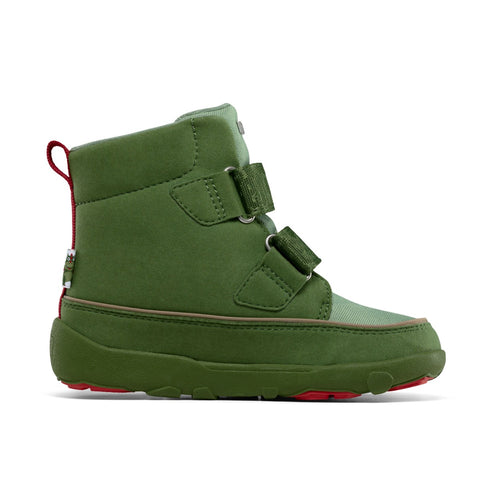 Green and red AFFENZAHN TEX Stiefel COMFY DRAGON boots for kids