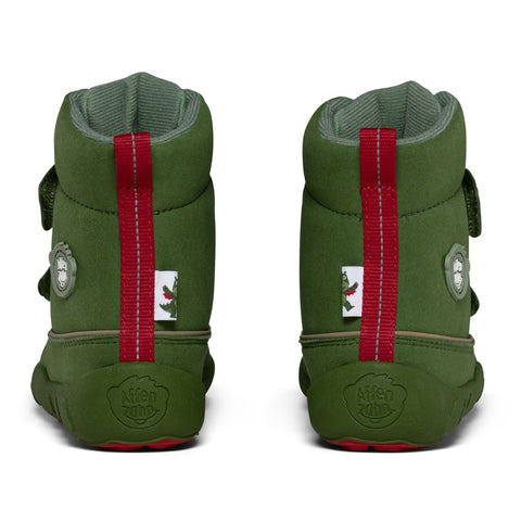 Green and red AFFENZAHN TEX Stiefel COMFY DRAGON boots with dragon design