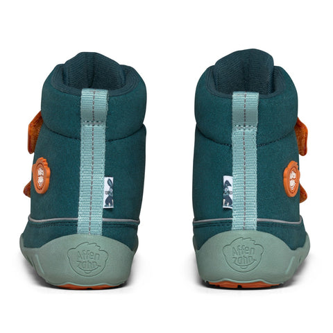 High-quality AFFENZAHN TEX Stiefel COMFY HASE - petrol - orange boots made with waterproof and breathable materials