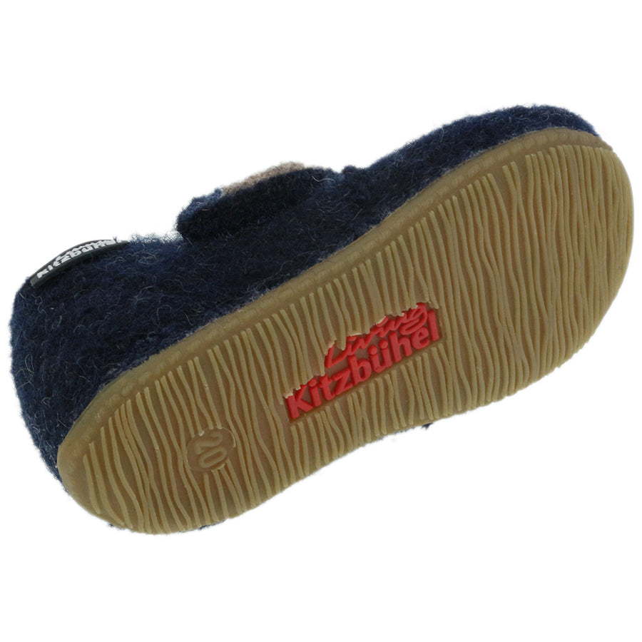 Luxurious LIVING KITZBÜHEL Hausschuh 3609-590 - nachtblau slipper with soft, cozy interior and sturdy sole