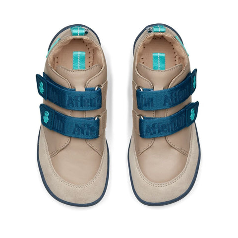 Affenzahn barefoot buddy octopus sand and petrol shoe for kids