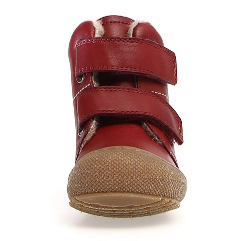 Warm and waterproof red NATURINO Stiefel BUBBLE for outdoor winter activities