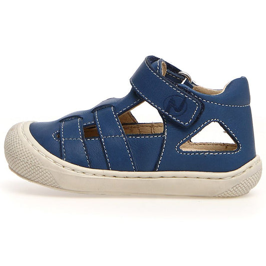 Blue NATURINO Halbsandale ANYTA with adjustable straps and durable rubber sole