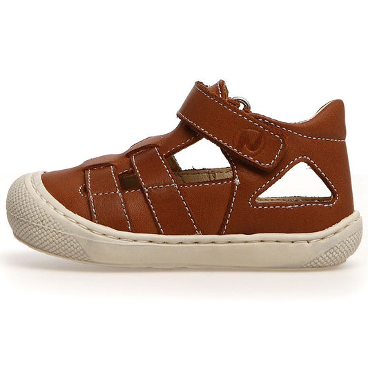 NATURINO Halbsandale ANYTA - cognac: Comfortable and stylish cognac-colored half sandal for women
