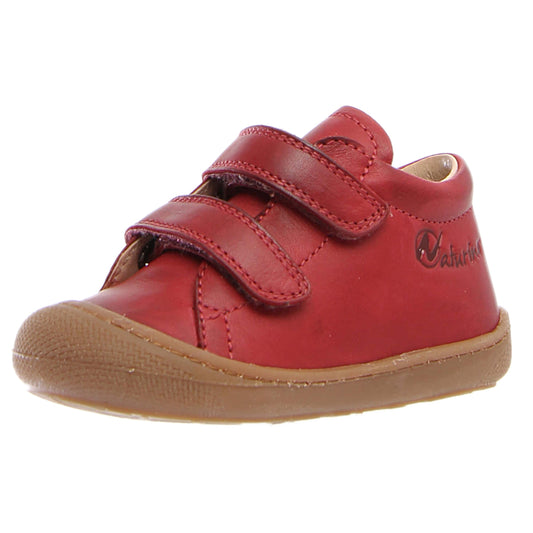 NATURINO Halbschuh COCOON in red with dark sole, ideal for kids
