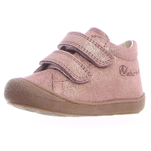 Beautiful NATURINO Halbschuh COCOON in altrosa with gold glitzer details