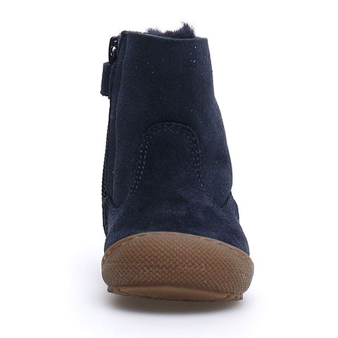 NATURINO Stiefel COZY - navy: A pair of cozy navy blue boots for kids, perfect for keeping their feet warm and stylish during the winter months