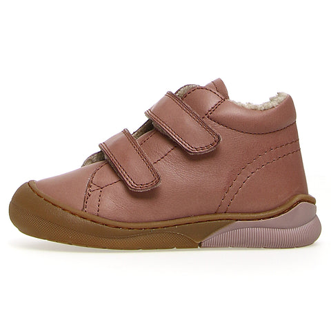 High-quality NATURINO Knöchelschuh NIREZ in altrosa color, designed with warm lining for added comfort and style
