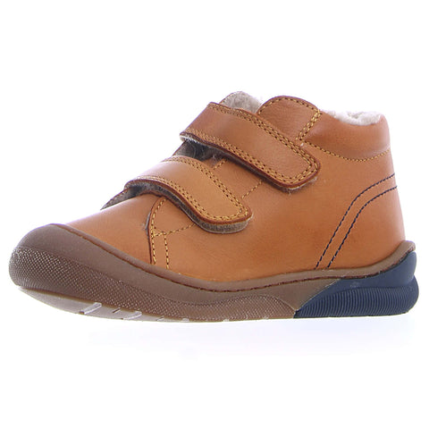 NATURINO Knöchelschuh NIREZ in curry color, lined and cozy for winter wear