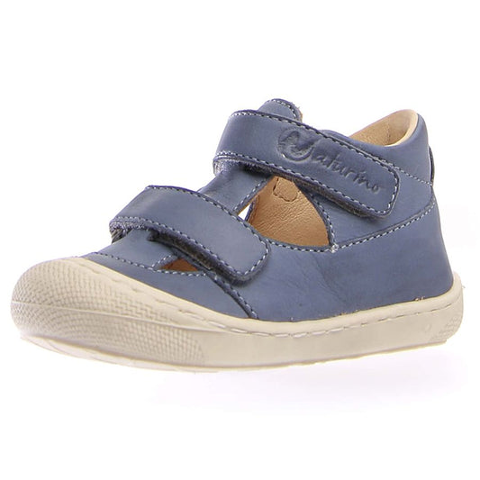 Blue NATURINO Halbsandale PUFFY with cute star pattern, perfect for kids summer