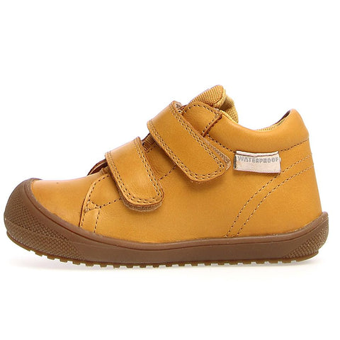 Yellow NATURINO WATERPROOF Knöchelschuh RAINTASTIK - curry ankle shoe for kids playing in the rain