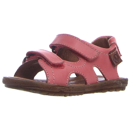 Stylish NATURINO Sandale SKY in koralle color, perfect for summer outings and beach days, featuring comfortable design and durable materials