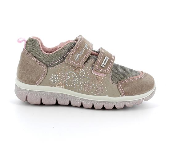 PRIMIGI GORE-TEX Halbschuh 73841 in taupe and altrosa for kids' outdoor activities