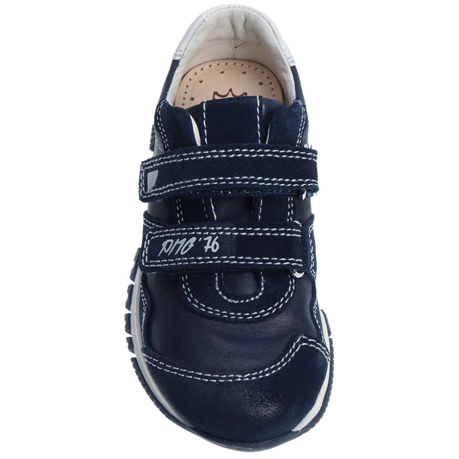  Navy PRIMIGI Halbschuh JAYDEN featuring high-quality leather, cushioned insole, and breathable textile lining for all-day comfort and support