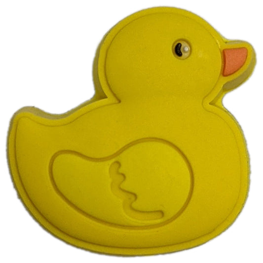 Schwarze Crocs Jibbitz Quietsche Ente, lustige Gummiente für Crocs Schuhe