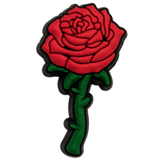 CROCS Jibbitz - Rose, eine dekorative Blumen-Jibbitz für Crocs-Schuhe