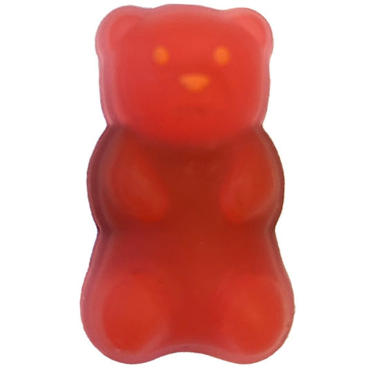 CROCS Jibbitz - Gummibär - rotorange: Ein rotes und orangefarbenes Gummibärchen-Design für CROCS Schuhe