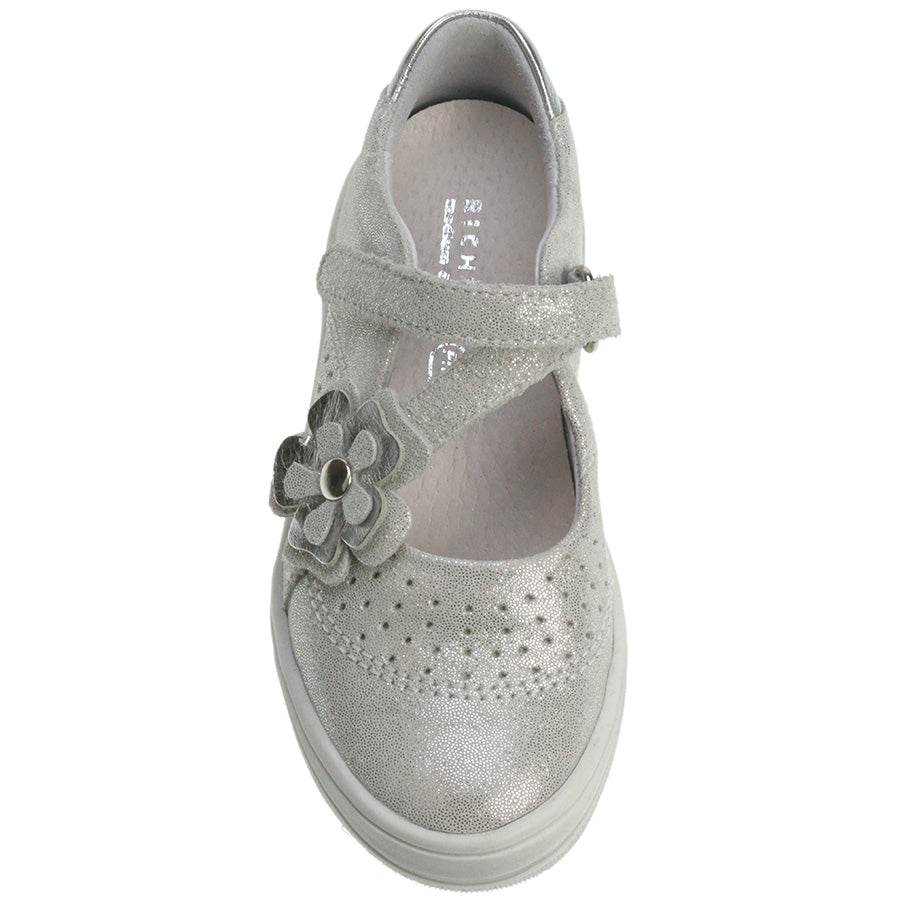 RICHTER Ballerina 3011-0401 - silbergrau: Elegant silver-grey ballerina shoes with stylish design