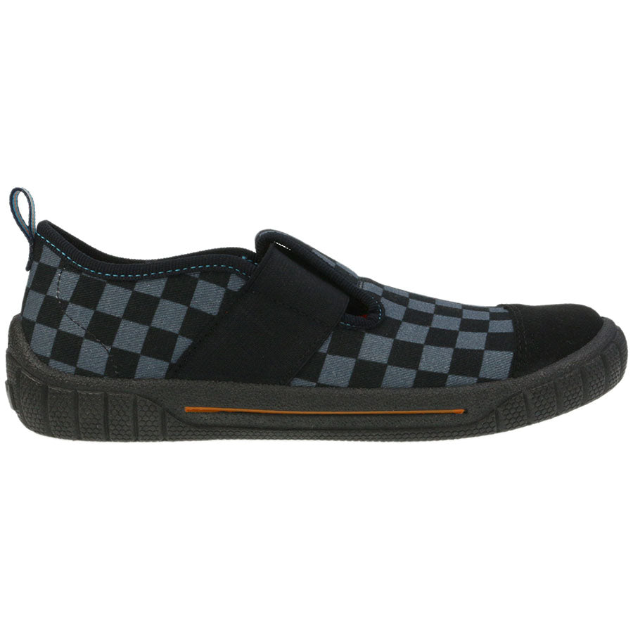 Comfortable and stylish SUPERFIT Hausschuh 276-03 in black and checkered pattern