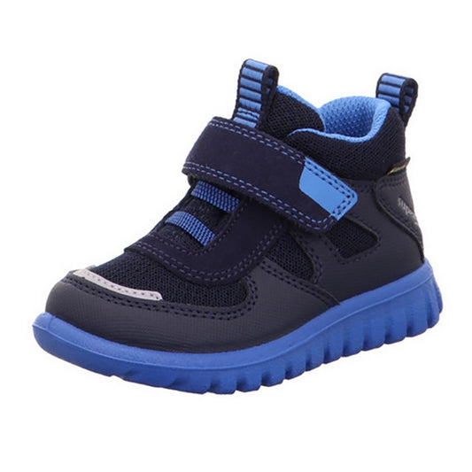 Superfit Gore-Tex ankle shoe in navy and royal blue, perfect for sports and outdoor activities for kids