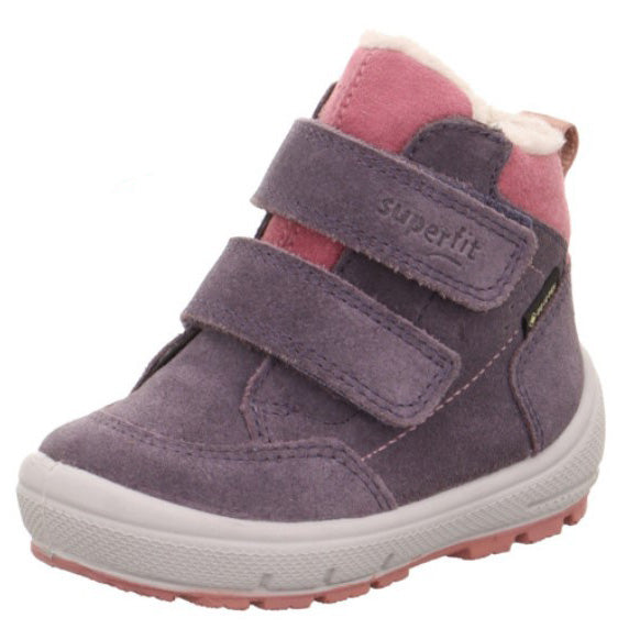 High-performance SUPERFIT GORE-TEX Knöchelschuh GROOVY 6319-85 in vibrant purple and pink for active lifestyle
