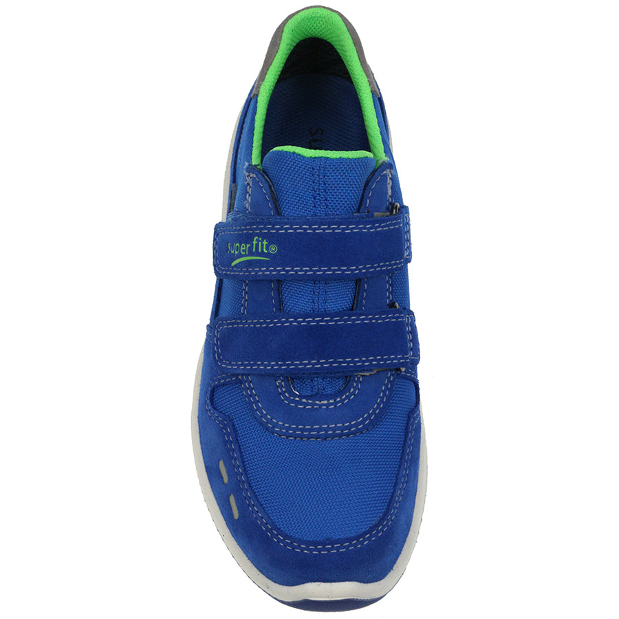 A detailed image of the SUPERFIT GORE TEX Halbschuh 318-84 - blau in blue, showcasing its waterproof and breathable features for outdoor activities