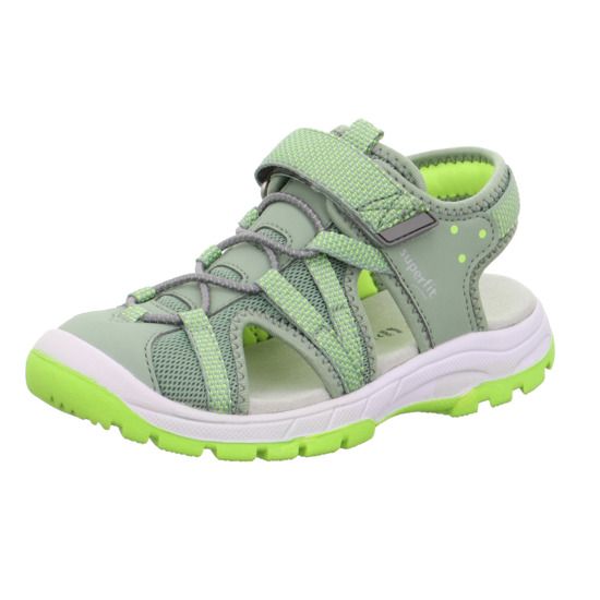 Superfit half sandal TORNADO 9029-750 in light green neon color, perfect for outdoor activities and summer adventures