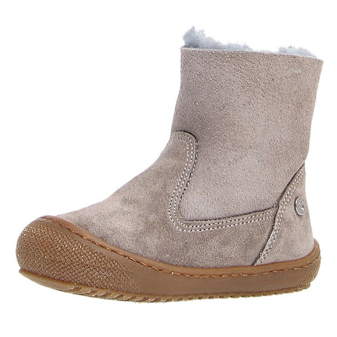 NATURINO Stiefel COZY - hellgrau in light grey color on a white background