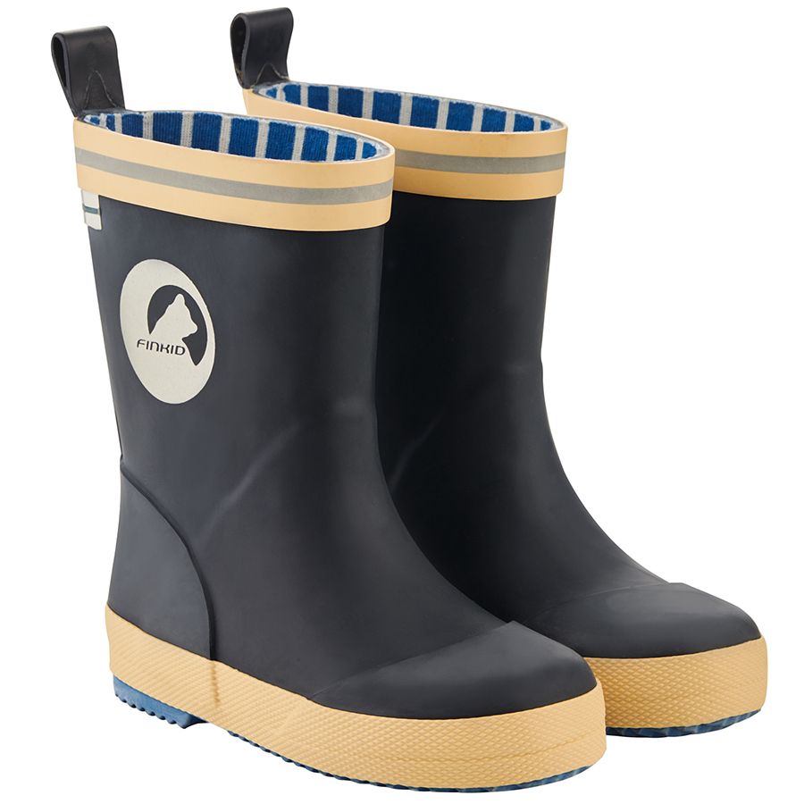  FINKID Gummistiefel VESI 7331002 - navy: Practical and stylish waterproof boots for kids in a classic navy blue color, perfect for rainy days