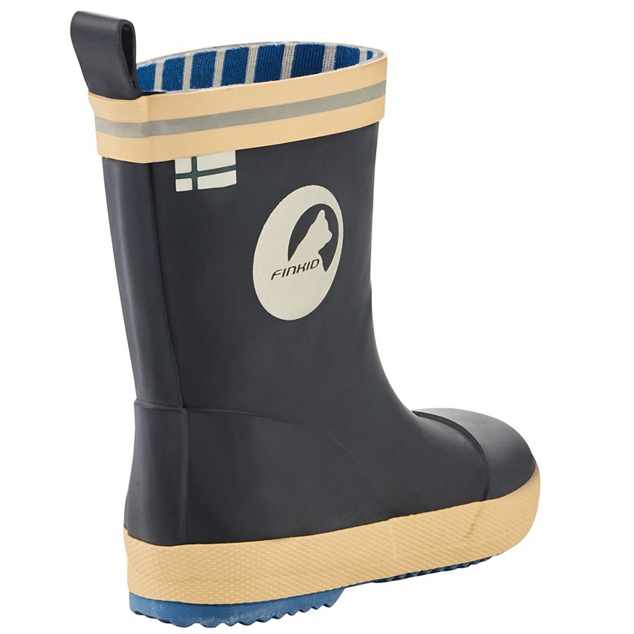 FINKID Gummistiefel VESI 7331002 - navy - Top view of navy blue rain boots with flexible construction for easy movement