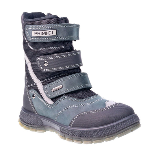 PRIMIGI GORE-TEX Stiefel VITO in black and grey, designed to keep your feet dry and comfortable in any weather conditions