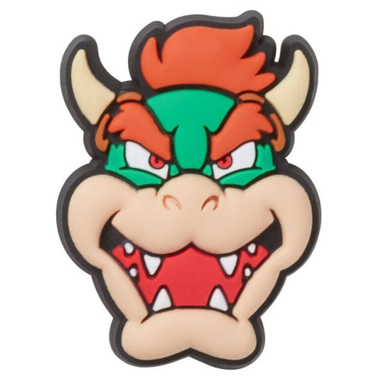 CROCS Jibbitz - Super Mario - Bowser: Charakter Bowser für CROCS Schuhe, offizielles lizenziertes Super Mario Produkt