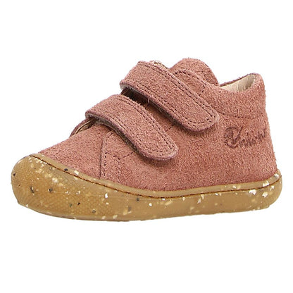 NATURINO Halbschuh COCOON in altrosa Velour with dark sole, a stylish and comfortable shoe for children